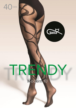 Stylowe rajstopy gatta MODERN 40den WZ 10