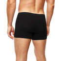 Gładkie czarne bokserki męskie Noviti BB007
