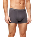 Gładkie grafitowe bokserki męskie Noviti BB007