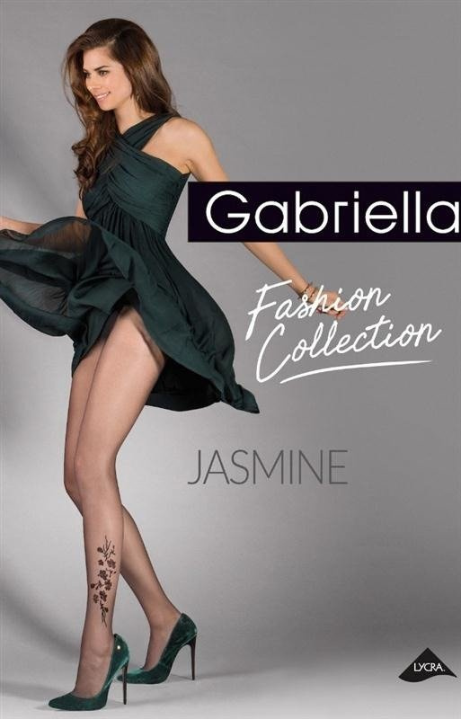 Rajstopy Gabriella Jasmine ze stylowym wzorkiem na łydce OSTATNIE SZTUKI