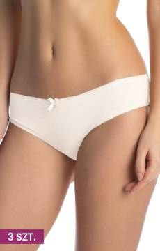 białe figi damskie Lama 400 Minibikini Trójpak