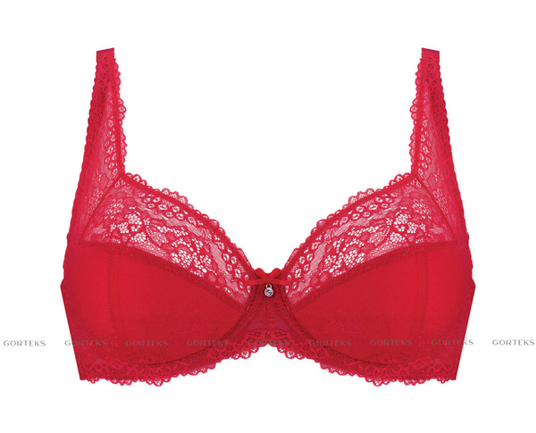 Czerwony biustonosz usztywniany Gorteks SCARLET/B1