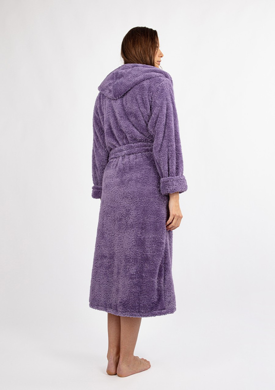 Szlafrok/Podomka DIANA DŁUGA - puch śliwka - Dkaren