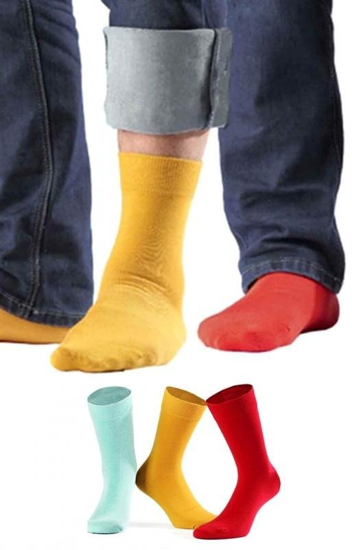 Czerwone skarpetki męskie Wola - Perfect Man