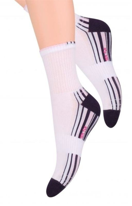 Sportowe bawełniane skarpetki Steven 026 w ciemniejszej tonacji