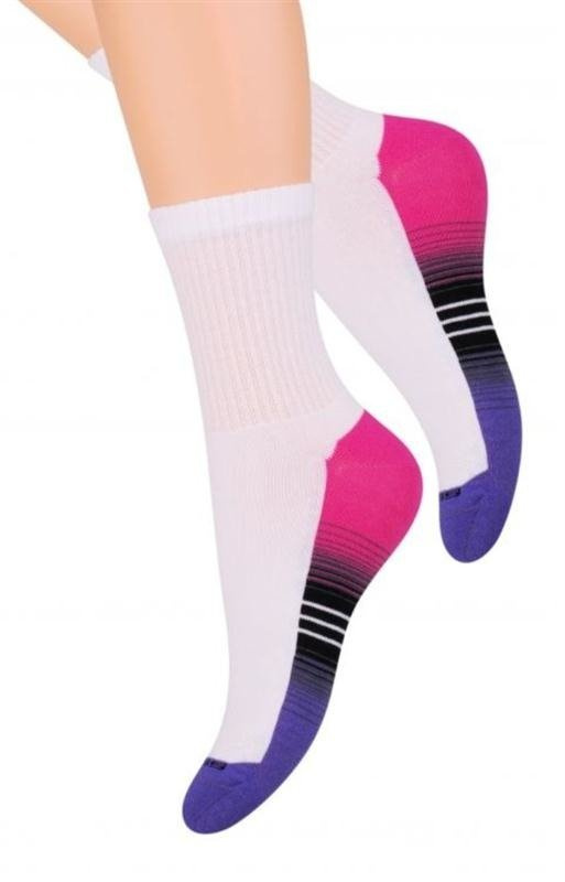 Sportowe bawełniane skarpetki Steven 026 w ciemniejszej tonacji