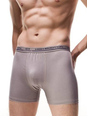 Gładkie bokserki Cornette High Emotion jeansowy