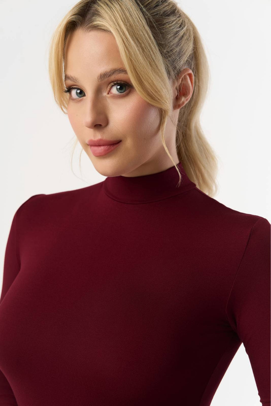 Półgolf damski Babell RESTA w kolorze bordo