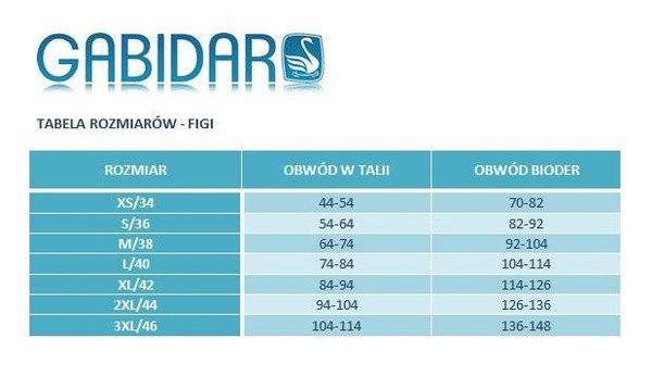 Beżowe bawełniane figi damskie z koronką Gabidar 105