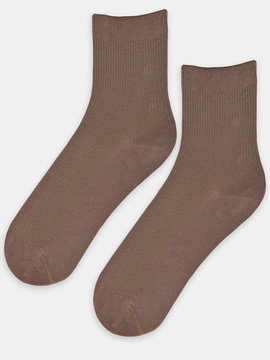 Skarpety damskie prążek super soft beż sb077 cappuci - Noviti