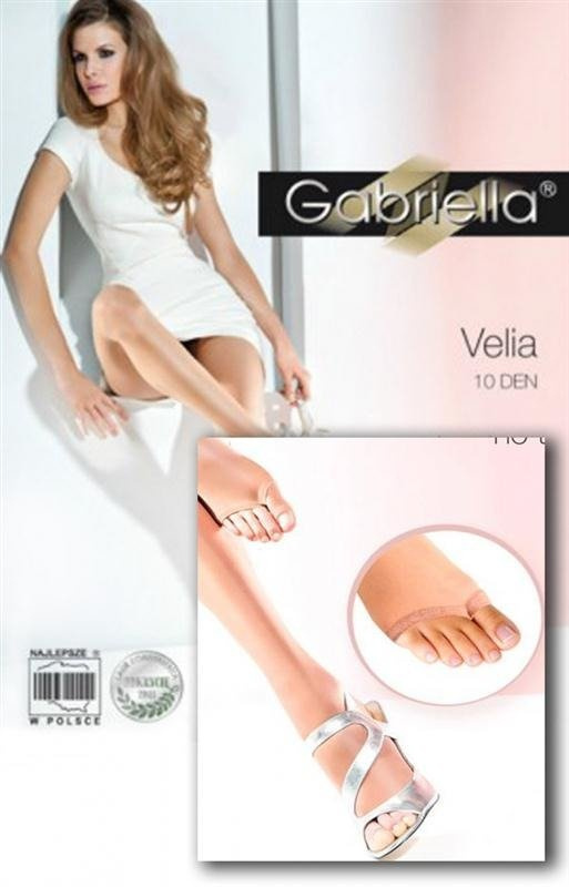 Rajstopy Gabriella Velia 10 den  do odkrytego obuwia