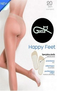 Czarne rajstopy Gatta Happy Feet z przewiewną stopą 