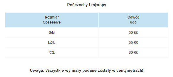 Czerwone gładkie pończochy damskie Obsessive - S800