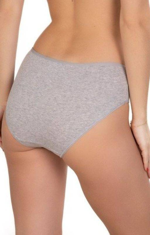 Białe bawełniane gładkie figi damskie Lama - 400 Bikini