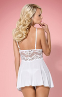 810-BAB-2 babydoll i stringi biała