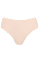 Lucky majtki bezszwowe z ozdobną krawędzią - beżowy (LUCKY/F/BEŻOWY) - Gorteks