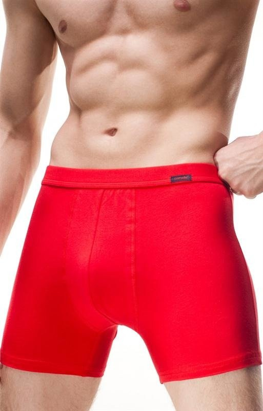Gładkie bokserki Cornette Authentic jeansowy