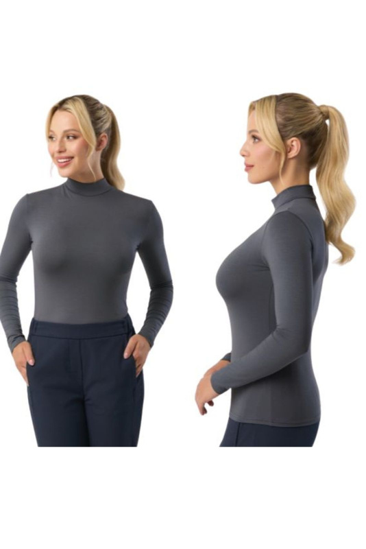 Półgolf damski Babell RESTA w kolorze stalowym