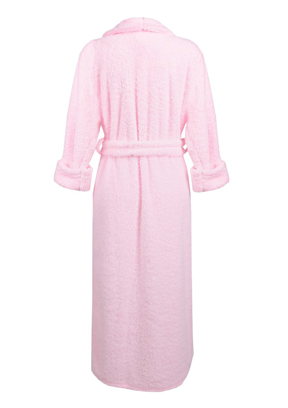 Puchaty szlafrok/ podomka ELIZA DŁUGA - puch turkus - Dkaren