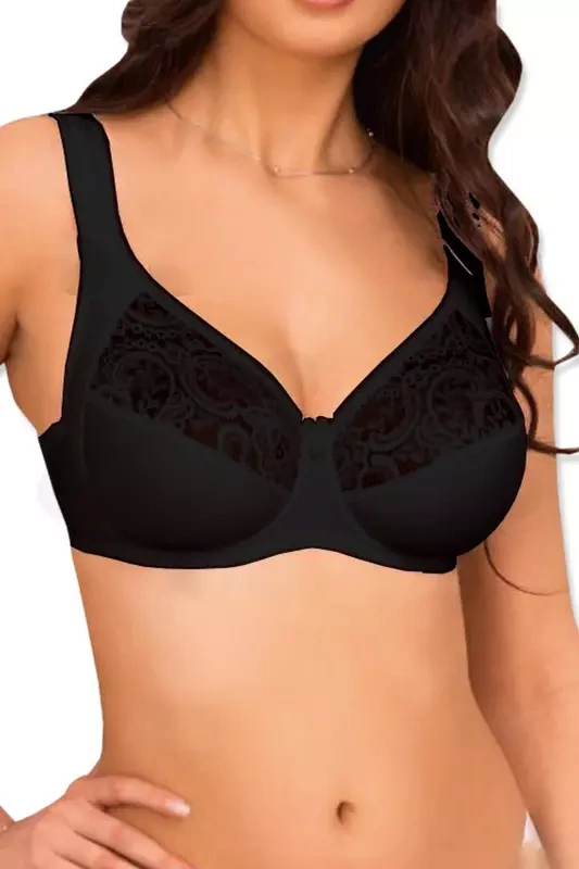 Czarny, miękki biustonosz Kleo 338 Kerri/soft