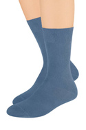 Skarpetki 100% bawełna Steven 055 dla kobiet i mężczyzn niebieskie
