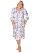 Bawełniana koszula nocna w kwiaty Mewa Adelajda 