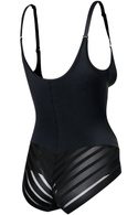 Wyszczuplające, bezszwowe body pod biust Julimex 119 czarne