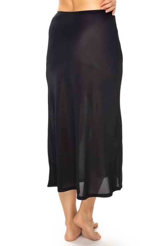 Długa czarna półhalka pod spódnicę Mewa JOVITA 86645