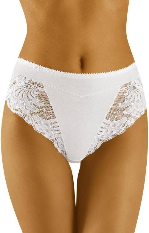 Figi damskie o podwyższonym stanie Wolbar - Eco Zo biały