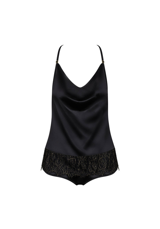 Zmysłowy komplet 2-częściowy z ozdobnymi plecami Obsessive Agatya