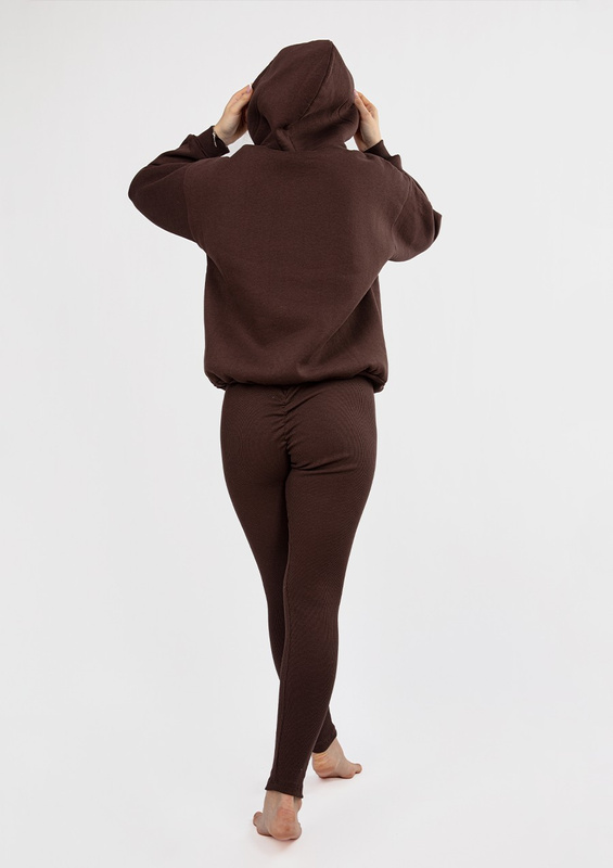 Komplet Oseye H1 - fuksja bawełna gruba i prążki - Dkaren