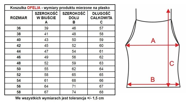 Prosta koszulka damska Ofelia na ramiączkach 6117 beżowy - Mewa