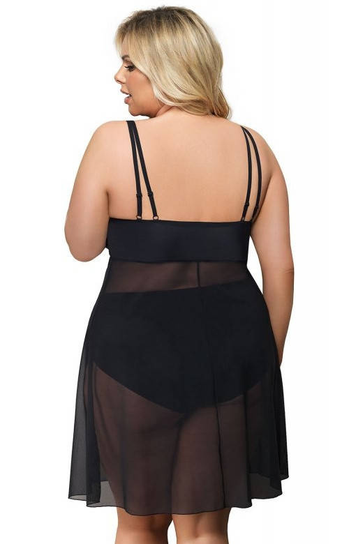 OSTATNIE SZTUKI - Koszulka damska Gorsenia K499 Paradise/P czarna