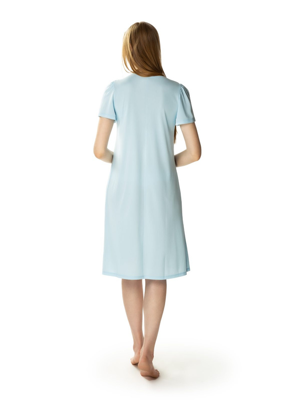 Długa koszula nocna z krótkim rękawem Mewa 6127 Consuela