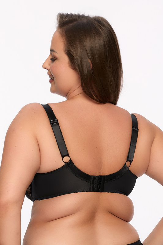 Elegancki czarny biustonosz półusztywniany Gaia Keto MAXI 1134