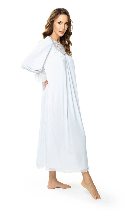 Długa koszula nocna do łydek Mewa Katarzyna 6559