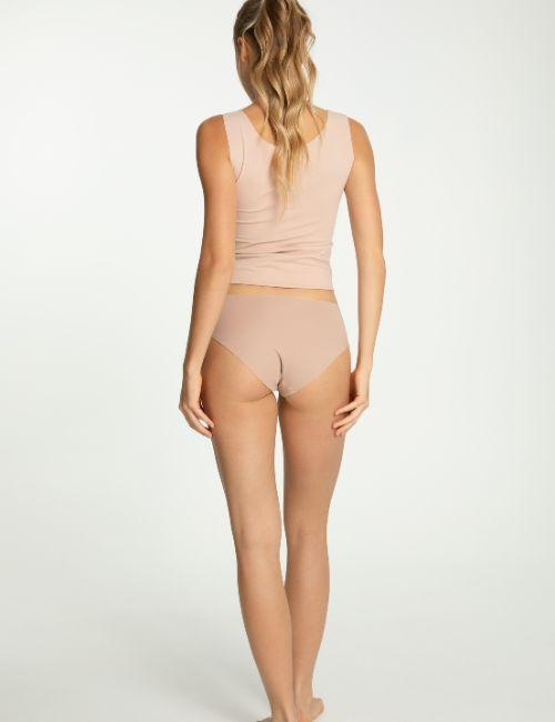 Beżowe bawełniane figi Julimex COTTON MOOD CLASSIC