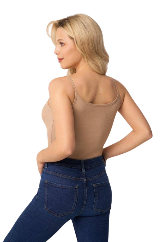 Bawełniany beżowy top Babell MAXINE
