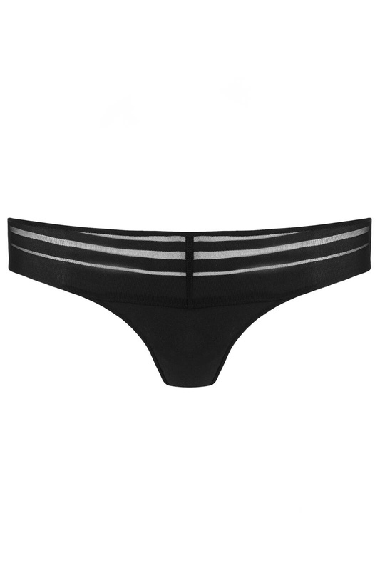 Czarne stringi brazyliany Gorteks LUNA/S