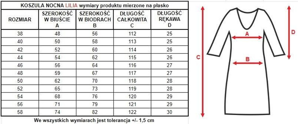 Koszula nocna damska Lilia z haftowaną aplikacją 4111 Bakłażanowy - Mewa