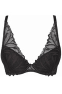 Elegancki czarny biustonosz Gorteks Push-up  (ECLIPSE/B1)