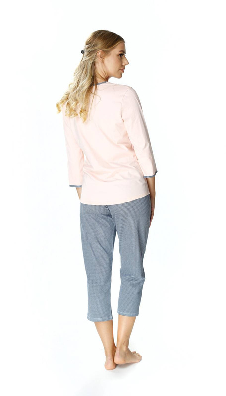 Piżama damska 3/4 Mewa FIBI 6303