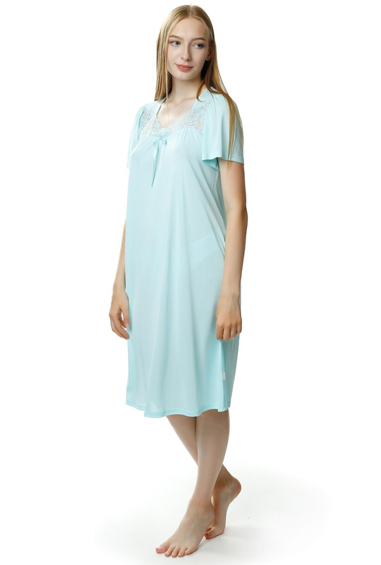 Kobieca koszula nocna Berenika 1693 miętowy - Mewa