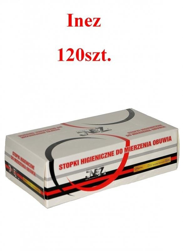 Stopki damskie Inez pudełko 120szt. - do mierzenia obuwia DOSTĘPNOSĆ  NA ZAMÓWIENIE !!!