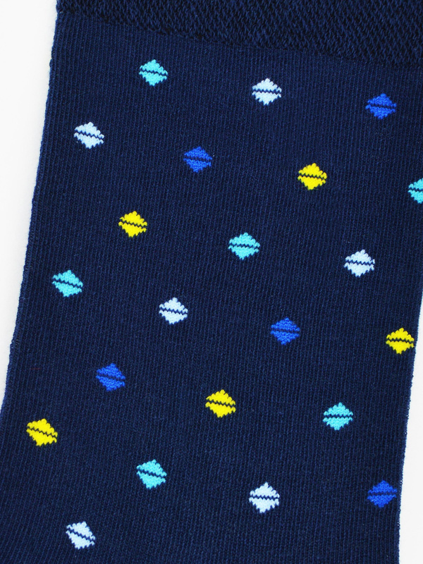 Skarpetki bawełniane wzór w trójkąty Noviti SB002/U20