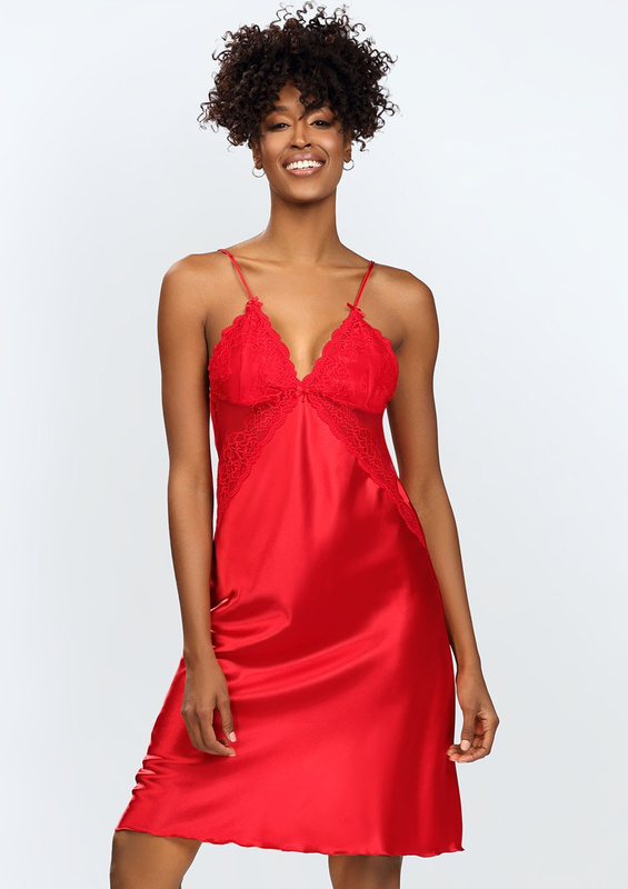 Halka Alika - satyna czerwony - Dkaren