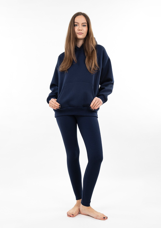 Komplet Oseye - granat bawełna gruba i prążki - Dkaren