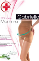 Cieliste rajstopy ciążowe Gabriella - Mamma 20 den