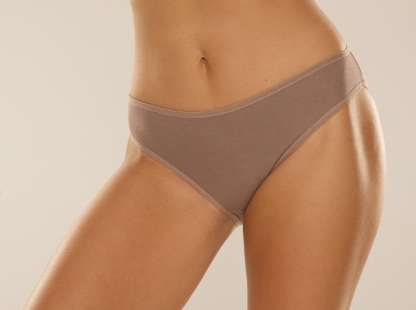 Gładkie klasyczne bawełniane figi De Lafense 004 MOKKA