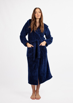 Szlafrok/Podomka DIANA DŁUGA - puch granat - Dkaren